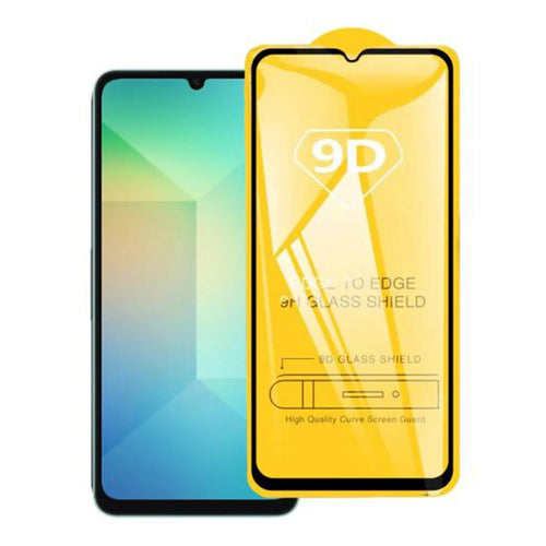 For Samsung Galaxy A06 Screen Protector 9D Side Glue Full Covering Tempered Glass Film - 1
