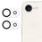 2Pcs For iPhone 17e / 16e Camera Lens Protector Silk Printing Lens Film 3D Arc Edge - 1