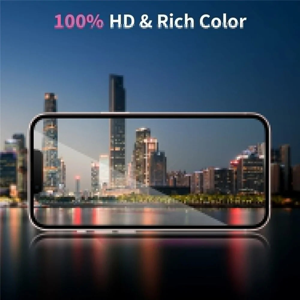 2Pcs For iPhone 17e / 16e HD Clear Screen Protector Anti-Explosion 2.5D Arc Edge Tempered Glass Screen Film - 4