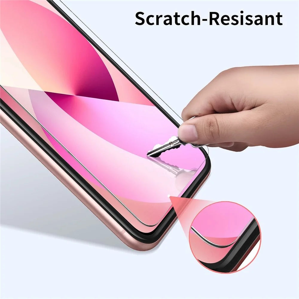 2Pcs For iPhone 17e / 16e HD Clear Screen Protector Anti-Explosion 2.5D Arc Edge Tempered Glass Screen Film - 5
