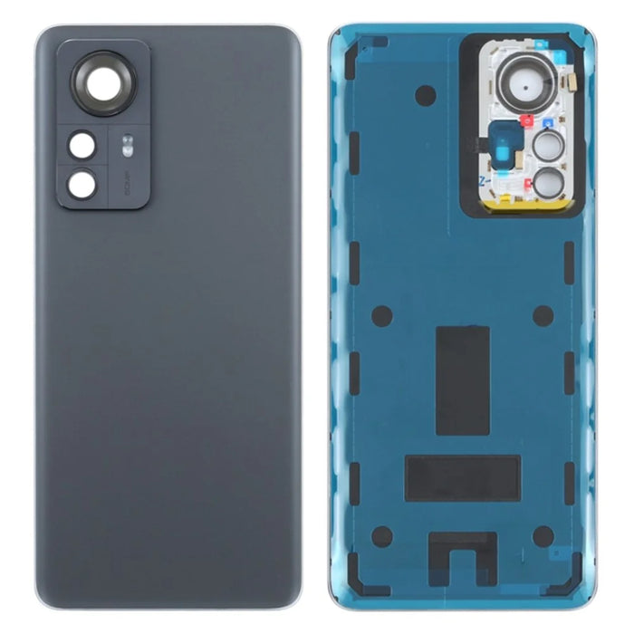 For Xiaomi 12 Pro 5G / 12 Pro (Dimensity) 5G OEM Battery Housing Back Cover with Camera Ring Lens Cover Replacement - Black - 1