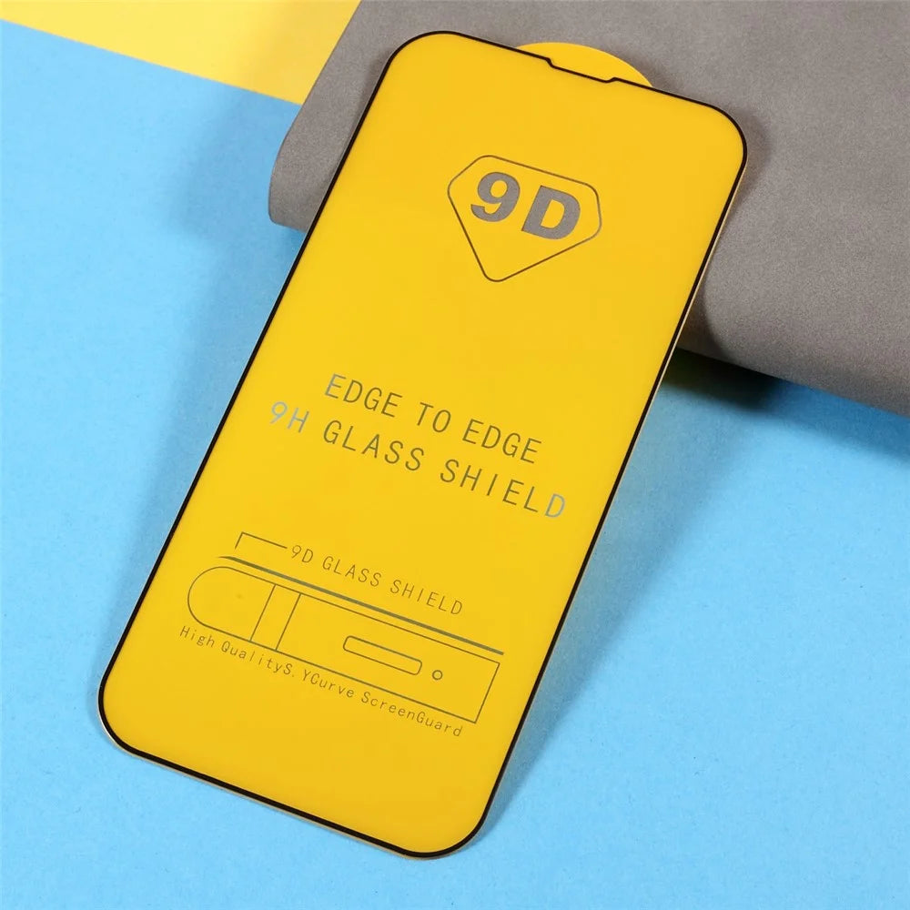 For iPhone 17e / 16e Screen Protector 9D Side Glue Full Covering Tempered Glass Film - 7