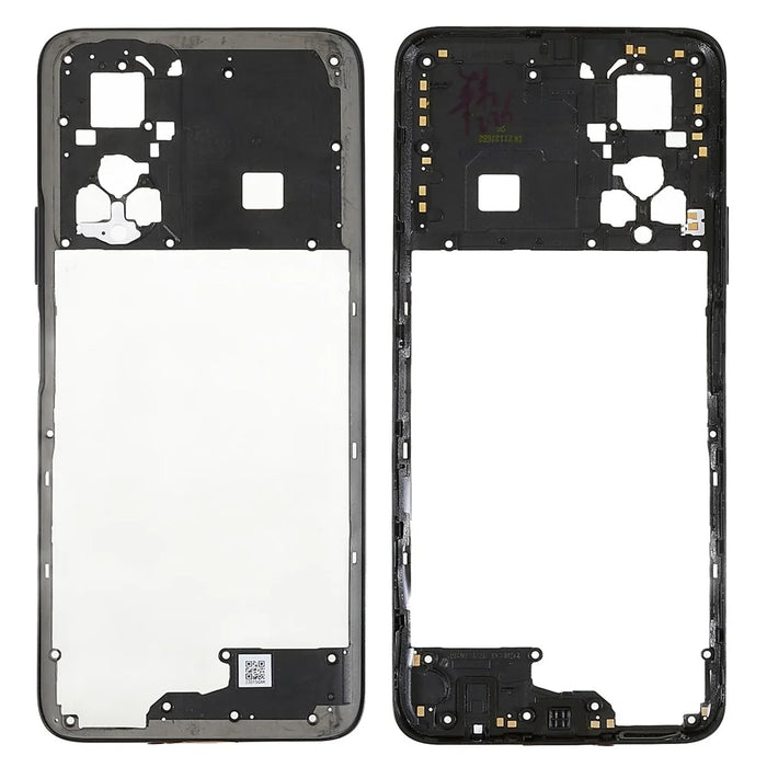 For Honor Play 30 Plus 5G / X7 OEM Middle Plate Frame Spare Part (without Logo) - Black - 1