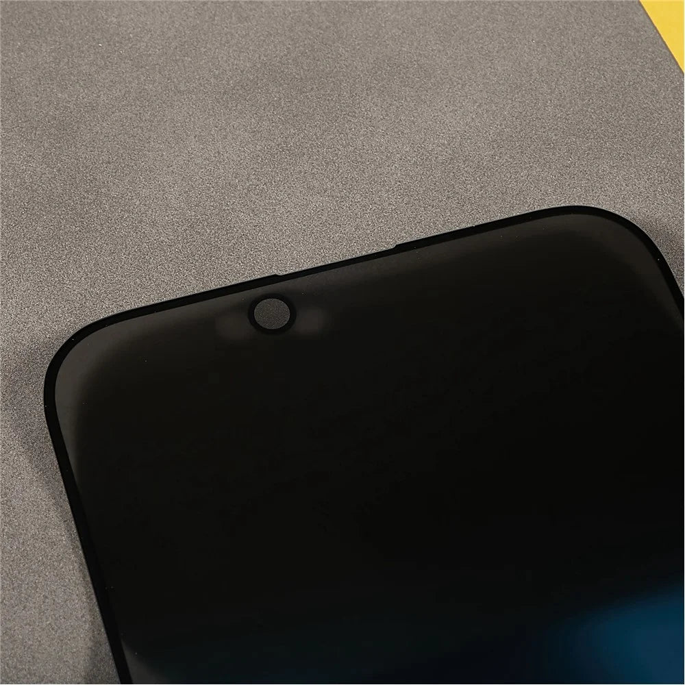 For iPhone 17e / 16e Anti-Peep Full Covering Screen Protector Silk Printing Tempered Glass Film - 6