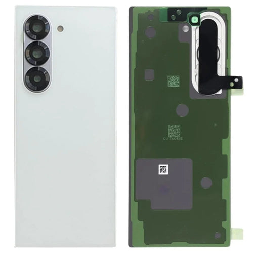 For Samsung Galaxy Z Fold6 5G F956 Battery Housing with Adhesive Sticker + Camera Lens Cover (Without Logo) - White - 1