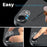NORTHJO For iPhone 17e / 16e Black Circles Camera Lens Protector Tempered Glass HD Clear 3D Full Coverage - 4