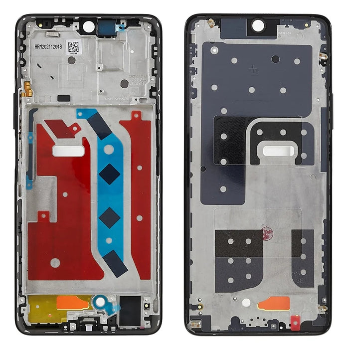 For Honor X9 4G / X9 5G / X30 5G OEM Front Housing Frame Repair Part (without Logo) - Black - 1