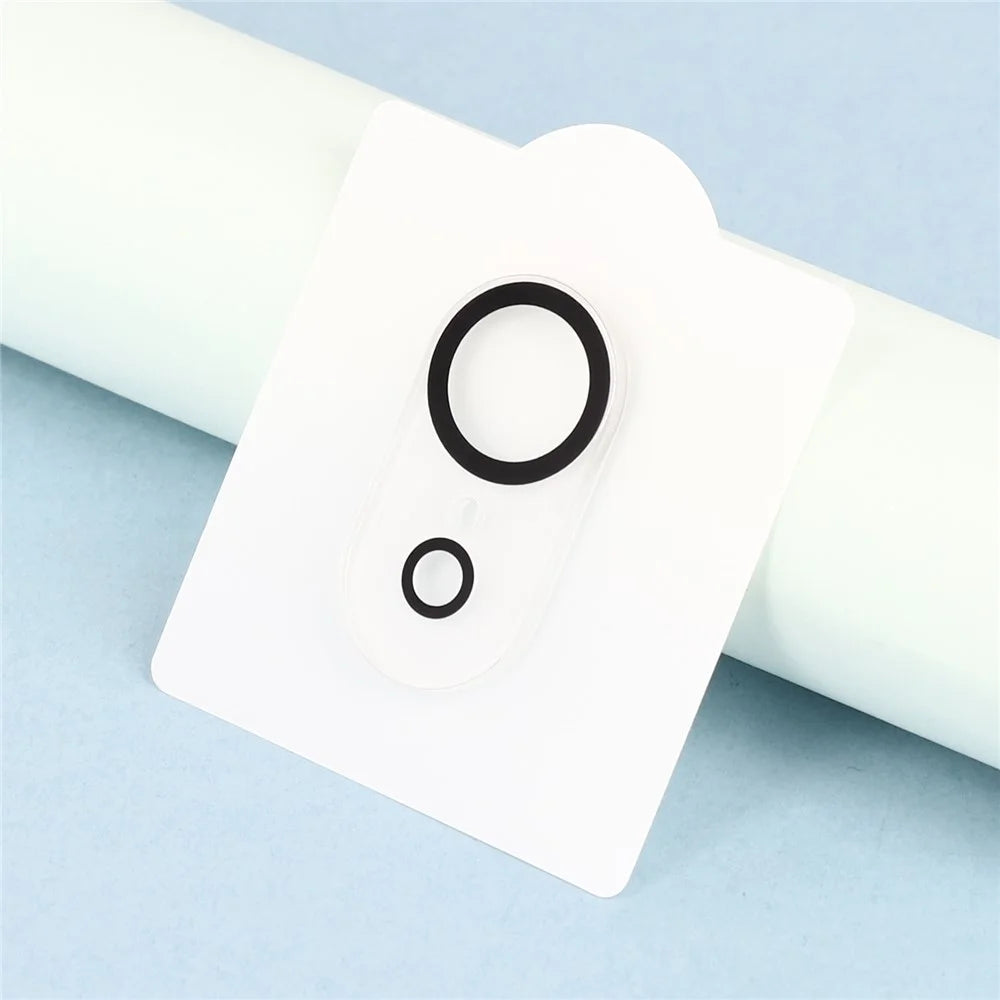 For iPhone 17e / 16e Camera Lens Protector with Black Circle Design Tempered Glass Lens Film - 4