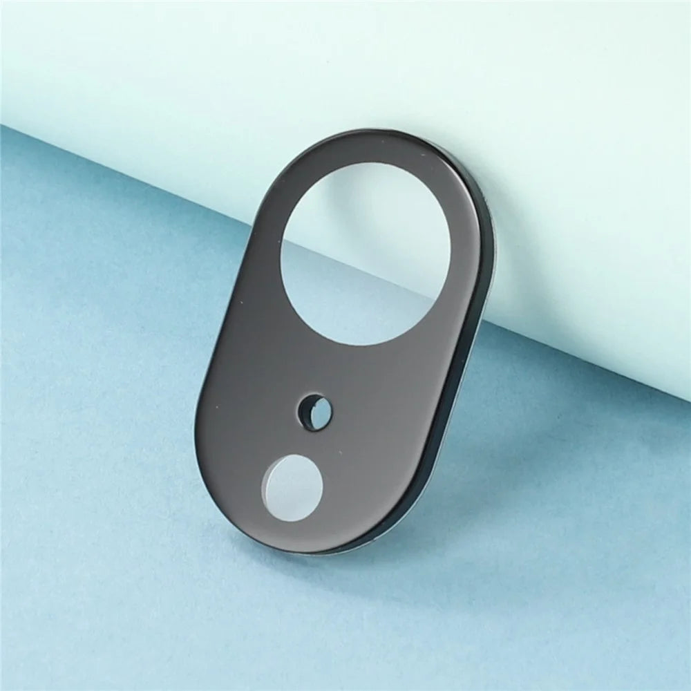 For iPhone 17e / 16e Tempered Glass Lens Protector Black Silk Printing Camera Lens Film - 4