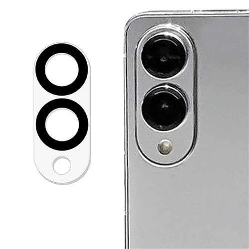 For Samsung Galaxy S25 Edge Tempered Glass Lens Protector Black Silk Printing Camera Lens Film - 1