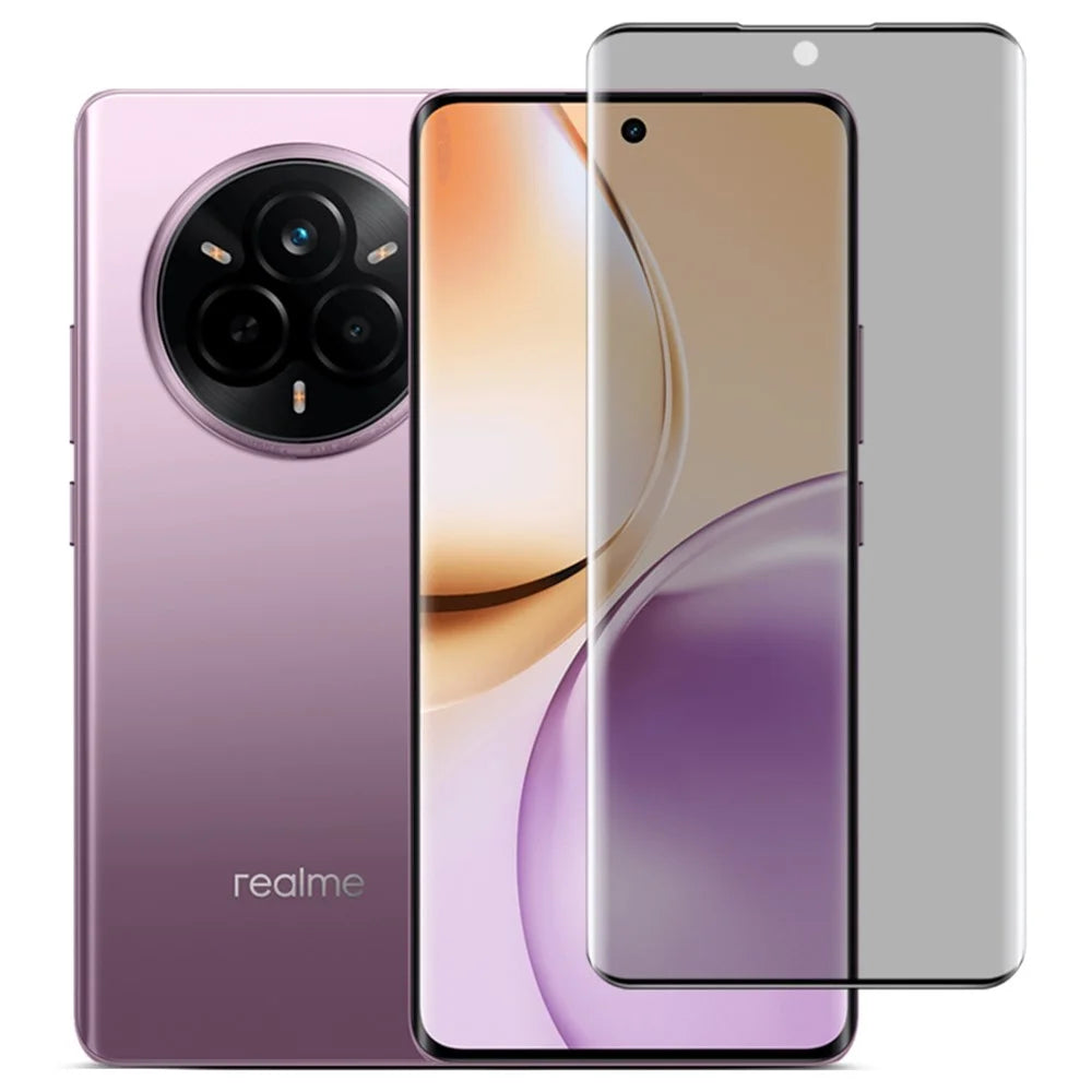 IMAK For Realme 14 Pro 5G Anti Spy Tempered Glass Screen Protector (No Edge Version) - 5