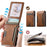 SUTENI Waxed Texture PU Leather Card Case Auto Pop Up Card Holder - Brown - 6