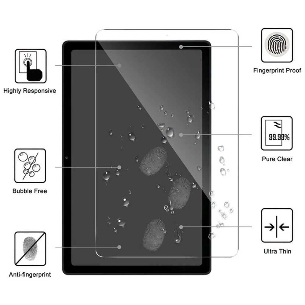 For Honor Pad X9 Pro Tempered Glass Screen Protector 2.5D Straight Edge Full Screen Film Full Glue - 3