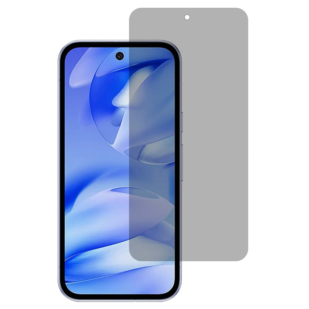 For Google Pixel 9a Anti-Spy Screen Protector 0.18mm Tempered Glass Film (Fingerprint Unlock Version) - 1