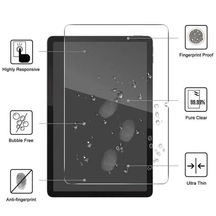 For Lenovo Tab TB311FU Screen Protector Anti-Shatter Arc Edge Tempered Glass Film - 2