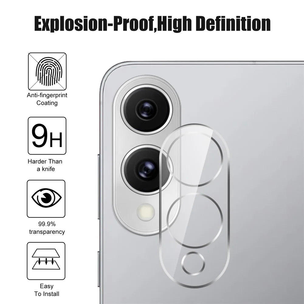For Samsung Galaxy S25 Edge Camera Lens Protector Arc Edge Clear Tempered Glass Film - 3
