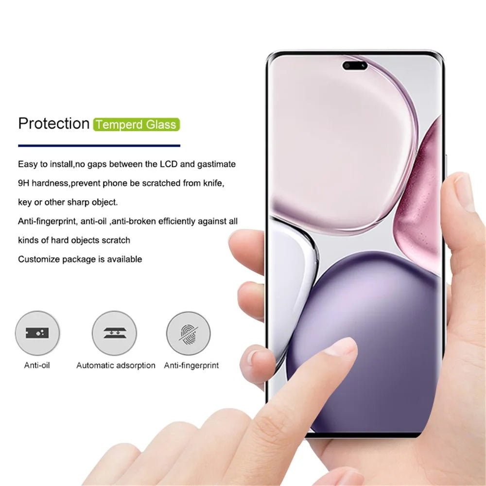 AMORUS For Honor Magic7 Lite 5G / X9c 5G / X60 Pro 5G Screen Protector 3D Curved Tempered Glass Film - 5