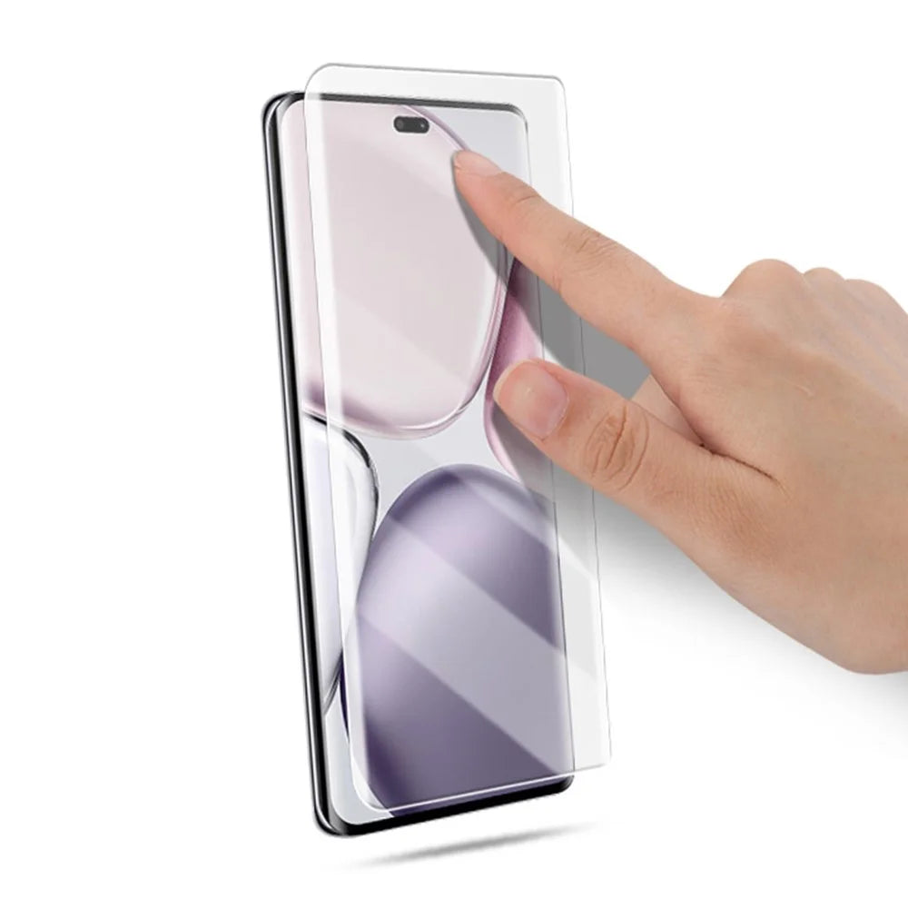MOCOLO For Honor Magic7 Lite 5G / X9c 5G / X60 Pro 5G Screen Protector Tempered Glass UV Liquid Film 3D Curved Full Coverage - 6