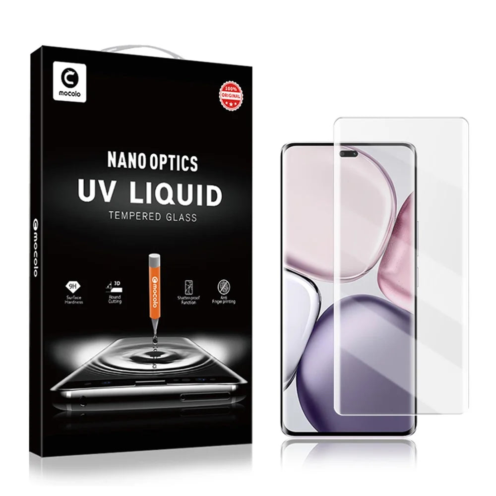 MOCOLO For Honor Magic7 Lite 5G / X9c 5G / X60 Pro 5G Screen Protector Tempered Glass UV Liquid Film 3D Curved Full Coverage - 7
