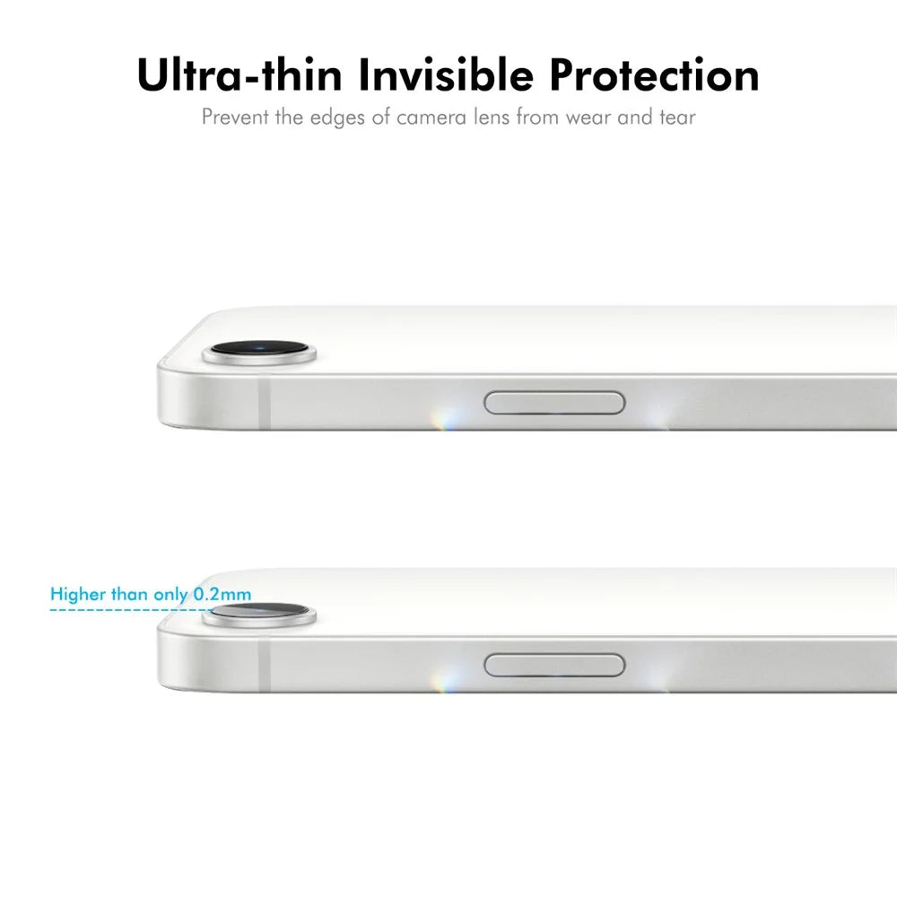 ENKAY HAT PRINCE For iPhone 17e / 16e Camera Lens Protector   0.2mm 9H High Aluminum-Silicon Glass Film - Transparent - 4