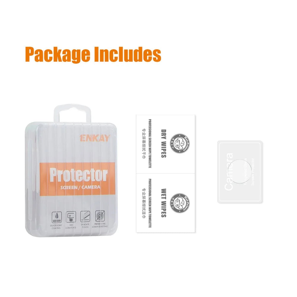 ENKAY HAT PRINCE For iPhone 17e / 16e Camera Lens Protector   0.2mm 9H High Aluminum-Silicon Glass Film - Transparent - 6