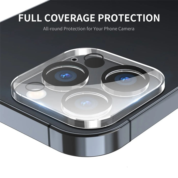 ENKAY HAT PRINCE For iPhone 17e / 16e 2Pcs Camera Lens Protector   Tempered Glass Lens Film with Black Ring - Transparent - 2