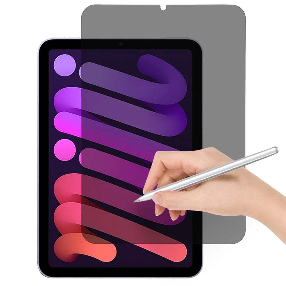 For iPad mini (2024) / (2021) Privacy Screen Protector Anti Spy PET Paperlike Tablet Film - 1