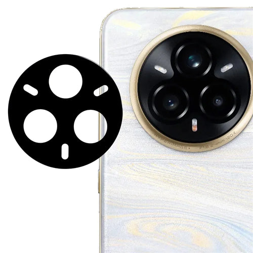For Realme 14 Pro 5G Tempered Glass Lens Protector Black Silk Printing Camera Lens Film - 1