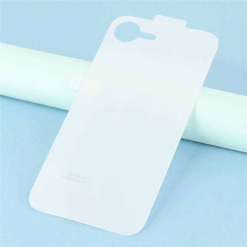 For iPhone 17e / 16e Anti Scratch Hydrogel Film Ultra Clear Full Cover Soft TPU Phone Back Protector - 4