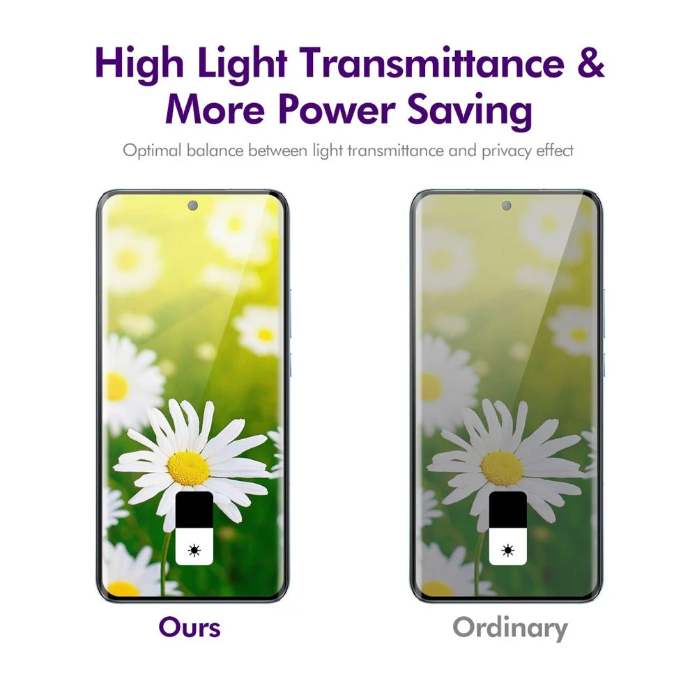 ENKAY HAT PRINCE For vivo X100 5G / X100 Pro 5G Privacy Screen Protector 3D Curved Tempered Glass Anti-Spy Film - 5