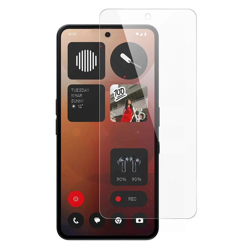 AMORUS For Nothing Phone (3a) Screen Protector 2.5D Arc Edge 9H High Aluminum-Silicon Glass Film - 1