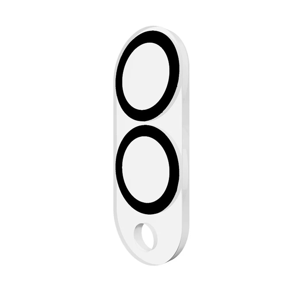 RURIHAI For Samsung Galaxy S25 Edge Camera Lens Protector Clear Black Circle 3D High Aluminum-Silicon Glass Lens Film - 3