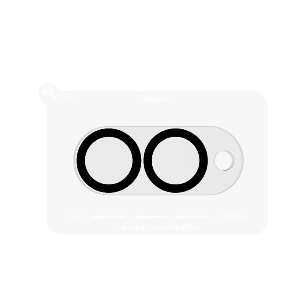 RURIHAI For Samsung Galaxy S25 Edge Camera Lens Protector Clear Black Circle 3D High Aluminum-Silicon Glass Lens Film - 5