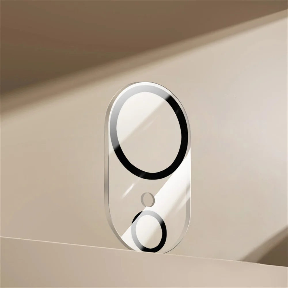 RURIHAI For iPhone 17e / 16e Camera Lens Protector Clear Black Circle 3D High Aluminum-Silicon Glass Lens Film - 3