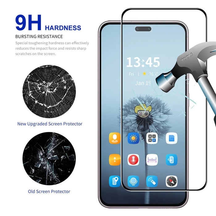 ENKAY HAT PRINCE For Honor X8c 4G Screen Protector   9H Silk Printing 0.26mm Tempered Glass - Transparent - 3