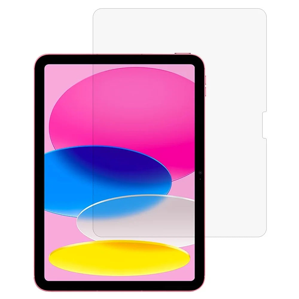 For iPad (2025) / 10.9 (2022) Screen Protector 0.3mm Arc Edge Electroplating Coating High Aluminium-Silicon Glass Tablet Film - 1