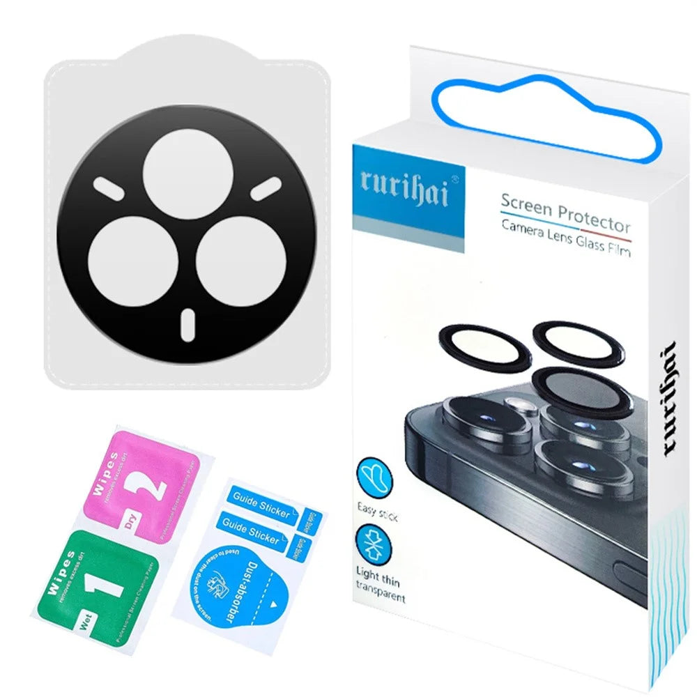 RURIHAI For Realme 14 Pro 5G Camera Lens Protector High Aluminium Silicon Glass Silk Printing Lens Film - 5