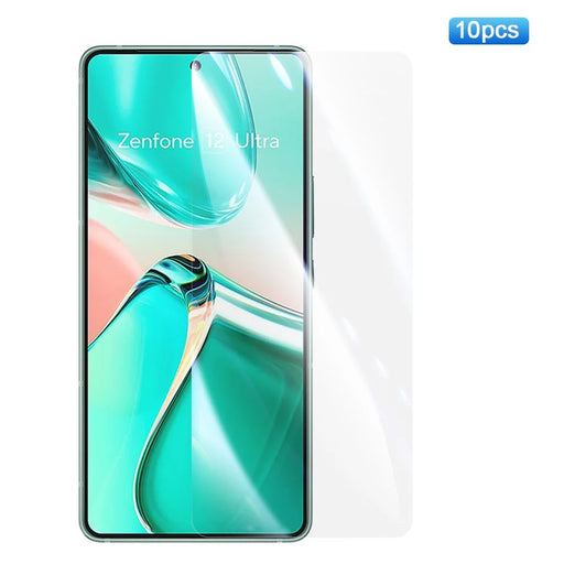 RURIHAI 10Pcs For Asus Zenfone 12 Ultra 5G High Aluminium-Silicon Glass Screen Protector AR Electroplated Crystal Clear Screen Film - 1