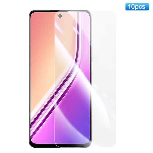 RURIHAI 10Pcs For Realme P3x 5G Tempered Glass Screen Protector AR Electroplated Crystal Clear Screen Film - 1