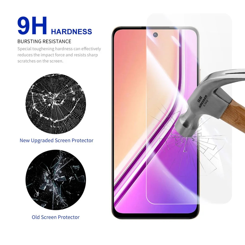 RURIHAI For Realme P3x 5G Tempered Glass Screen Protector AR Electroplated Crystal Clear Screen Film - 3