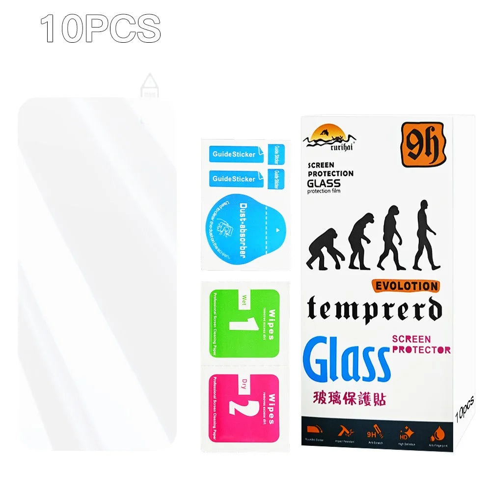 RURIHAI 10Pcs For Motorola Moto G (2025) 5G Screen Protector 0.26mm 2.5D High Aluminium Silicon Glass Film - 7