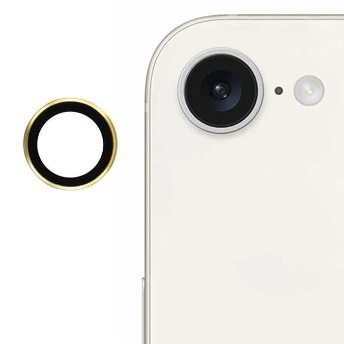 X-LEVEL AR Spotlight Series For iPhone 17e / 16e Camera Lens Protector Set HD Individual Lens Film - Gold - 1