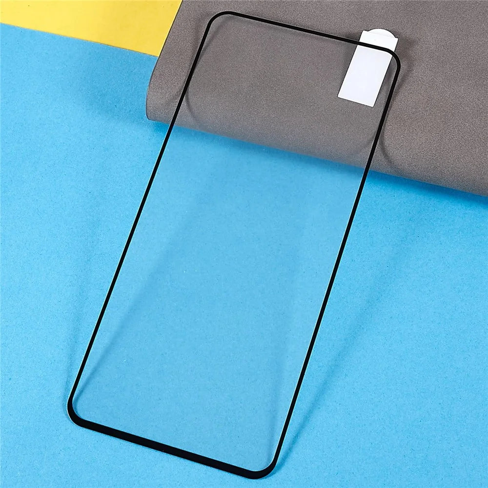 For Realme C55 4G / P3x 5G Tempered Glass Electroplating Anti-Fingerprint Silk Printing Full Glue Screen Protector - 3