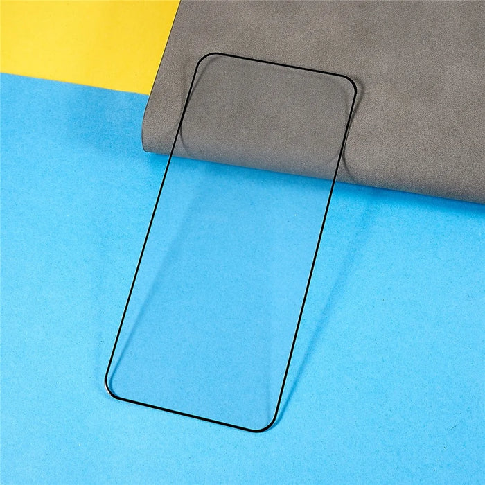 For Realme Neo7 5G / Neo7 SE 5G Tempered Glass Electroplating Anti-Fingerprint Silk Printing Full Glue Screen Protector - 4