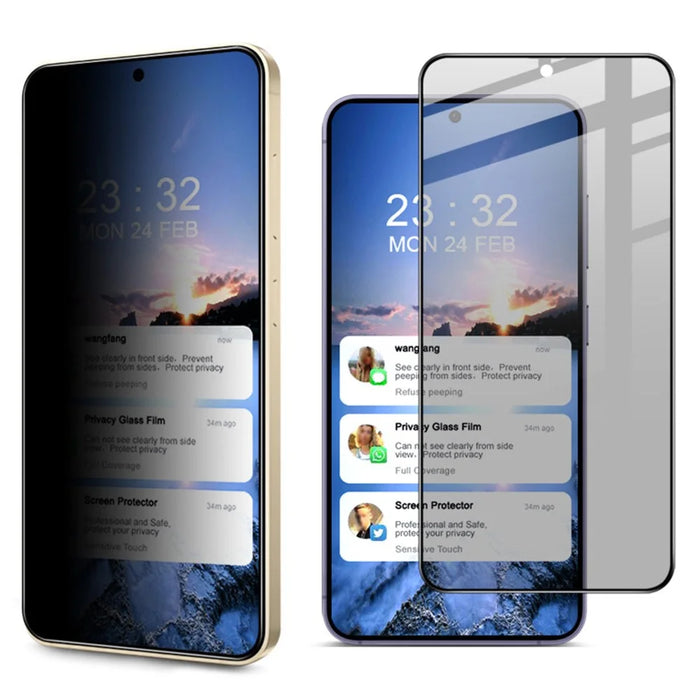 IMAK For Samsung Galaxy S25 Edge Anti Peep Tempered Glass Screen Protector Full Coverage - 4