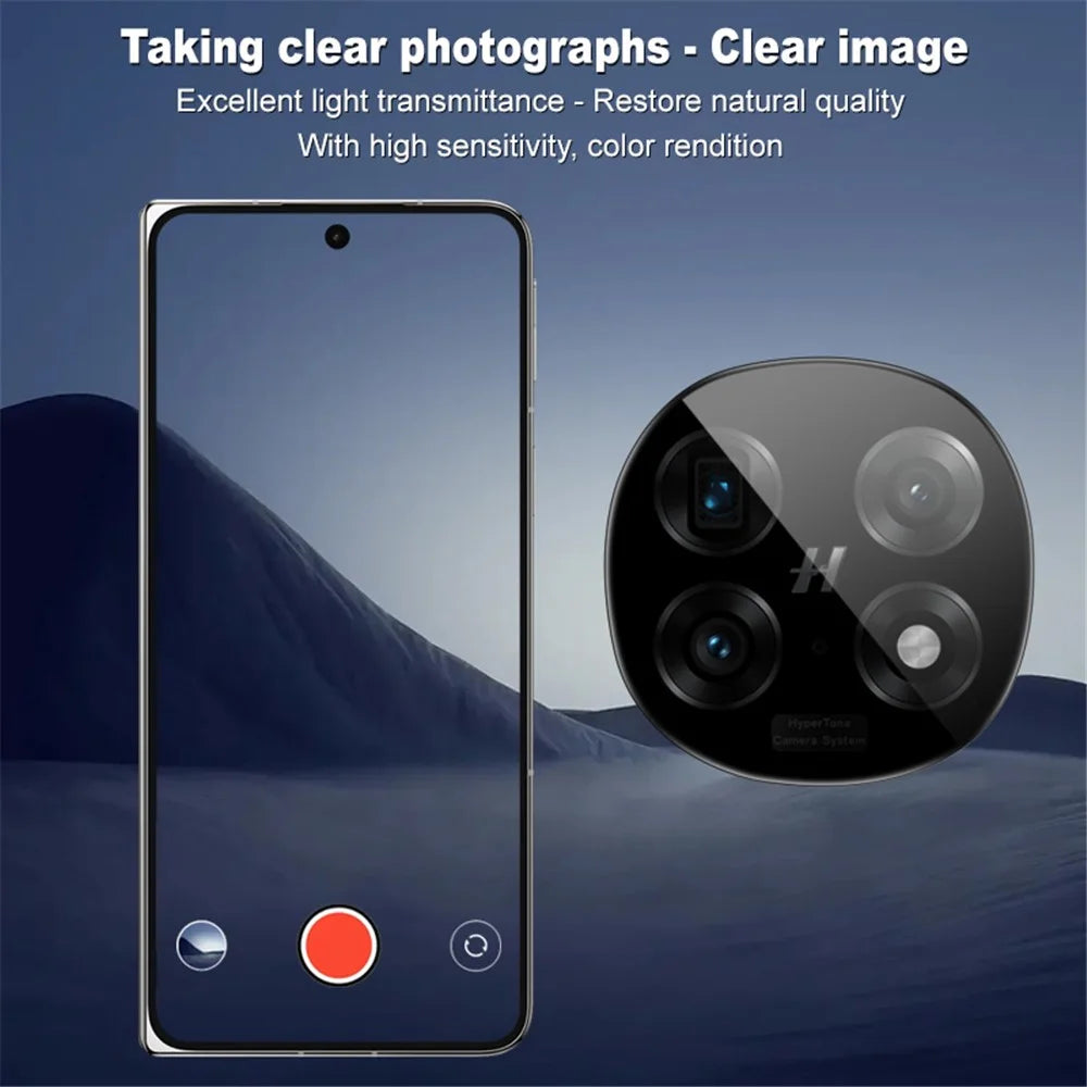 IMAK For Oppo Find N5 5G Tempered Glass Camera Lens Protector with Self Positioning Frame (Black Version) - 5