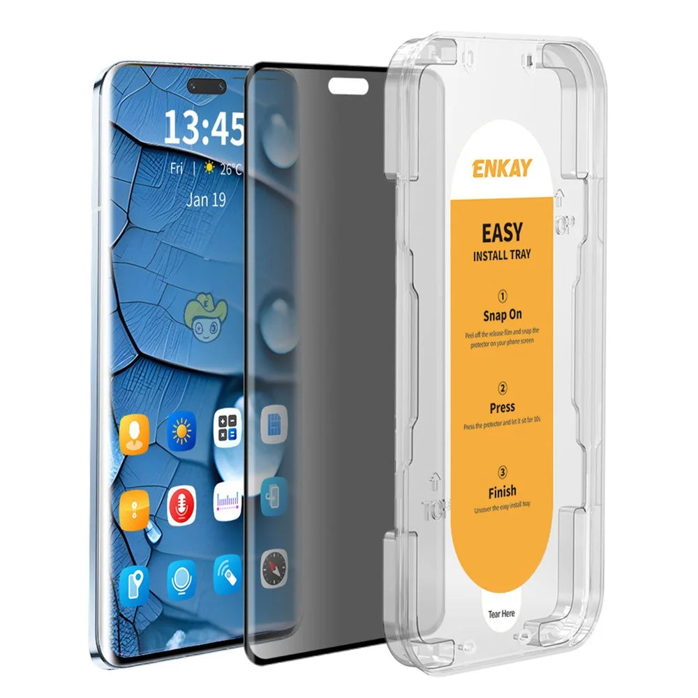 ENKAY HAT PRINCE For Honor 300 Ultra Privacy Screen Protector 3D Curved Screen Film with Installation Tool - 1
