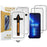 2Pcs Screen Protector For iPhone 14 / 13 / 13 Pro , HD Clear High Aluminium Silicon Glass Film with Dust Removal Tool - 1