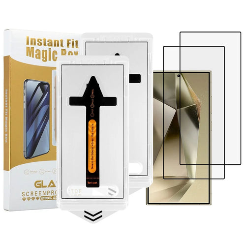 2Pcs For Samsung Galaxy S24 Ultra Screen Protector HD Clear High Aluminium Silicon Glass Film (Fingerprint Unlock) - 1