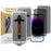 2Pcs For iPhone 14 Pro Screen Protector Anti Spy High Aluminium Silicon Glass Film with Dust Removal Tool - 1